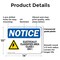 Signmission Electrically Classified Area, 14 in W x Rectangle, Plastic OS-2PACK-NS-P-1014-L-11704 - alternate 2